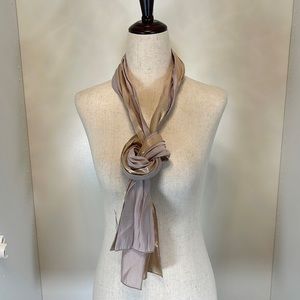 NWT Shimmer Scarf Light Pink and Gold